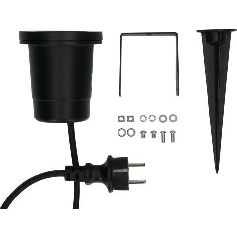  Buitenlamp op Grondpin met GU10 Fitting | IP65 | Zwart