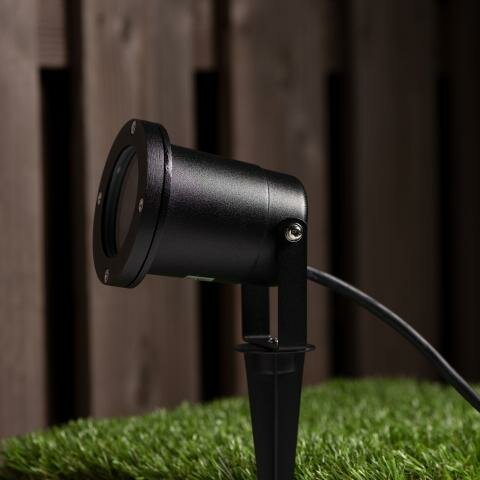  Buitenlamp op Grondpin met GU10 Fitting | IP65 | Zwart