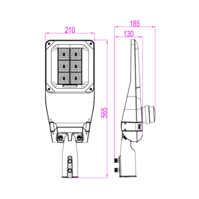 LED Straatlamp Esher 150W | 4000K | IP66 | High Power