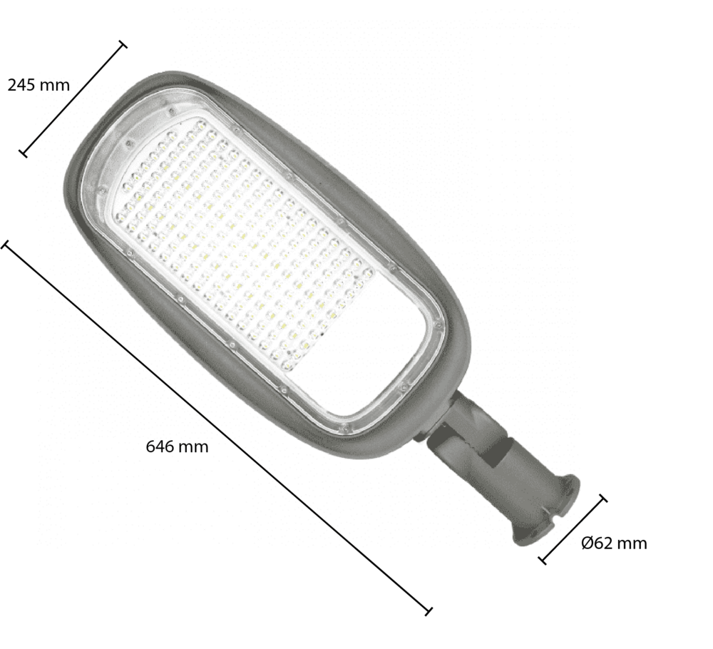 LED Straatlamp &ndash; 150W 5500K Daglicht | Klasse II