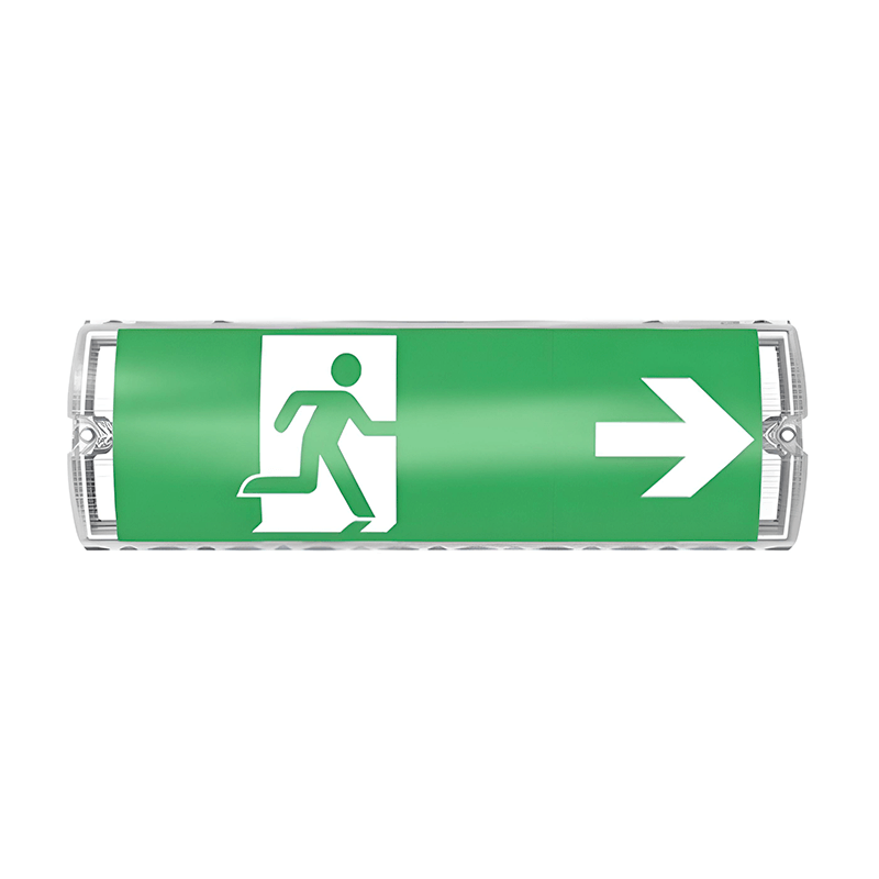 Noodverlichting wand-/plafondarmatuur zwart 3W met pictogrammen
