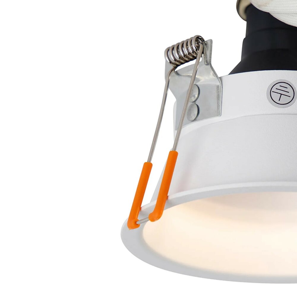 Moderne inbouwspot wit GU10 AR70 | Zaagmaat &Oslash;97 mm