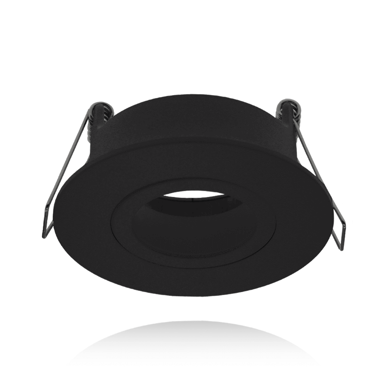 GU10 inbouwarmatuur | Zaagmaat &Oslash;68 mm | Zwart | Waterdicht (IP65) | Kantelbaar