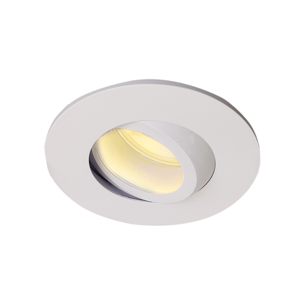 GU10 inbouwarmatuur | Zaagmaat &Oslash;68 mm | Wit | Waterdicht (IP65) | Kantelbaar