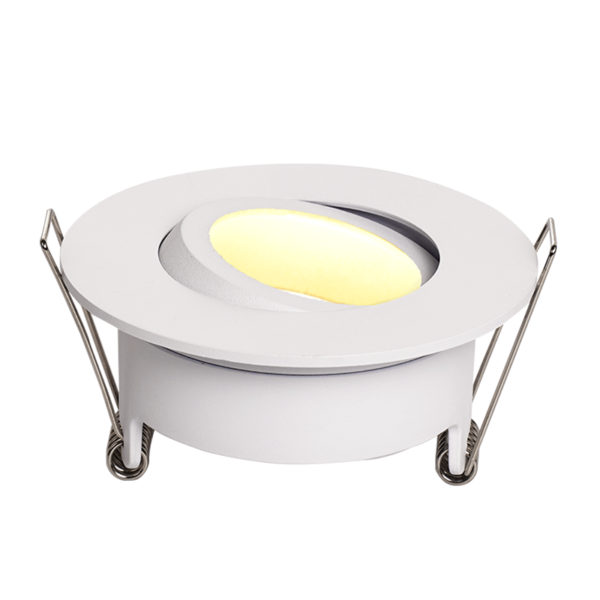 GU10 inbouwarmatuur | Zaagmaat &Oslash;68 mm | Wit | Waterdicht (IP65) | Kantelbaar