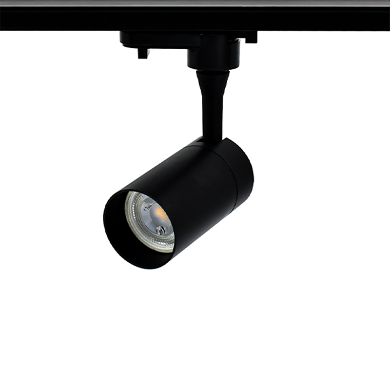 Modern 1-fase railsysteem zwart | 1m rail inclusief 4 spots GU10
