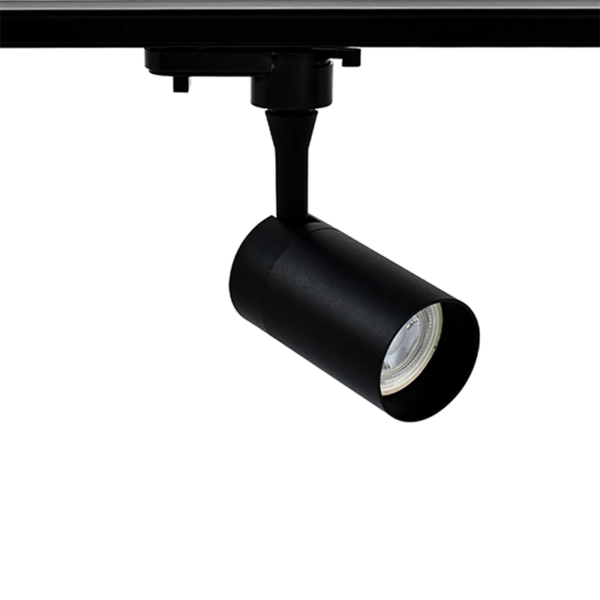 Modern 1-fase railsysteem zwart | 1m rail inclusief 4 spots GU10