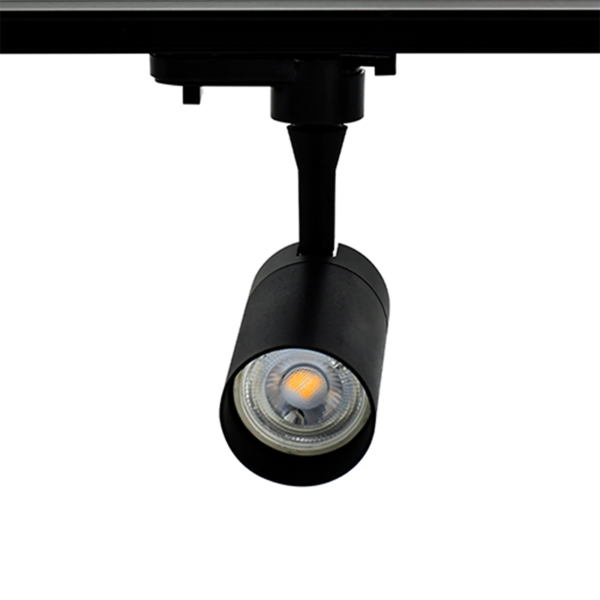 Modern 1-fase railsysteem zwart | 1m rail inclusief 4 spots GU10