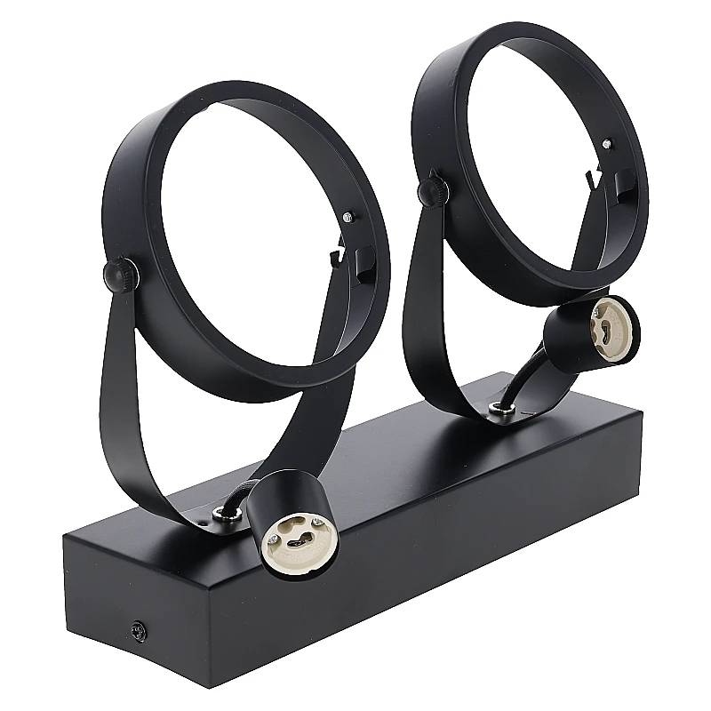 LED AR111 GU10 opbouwarmatuur | zwart | geschikt voor 2x GU10