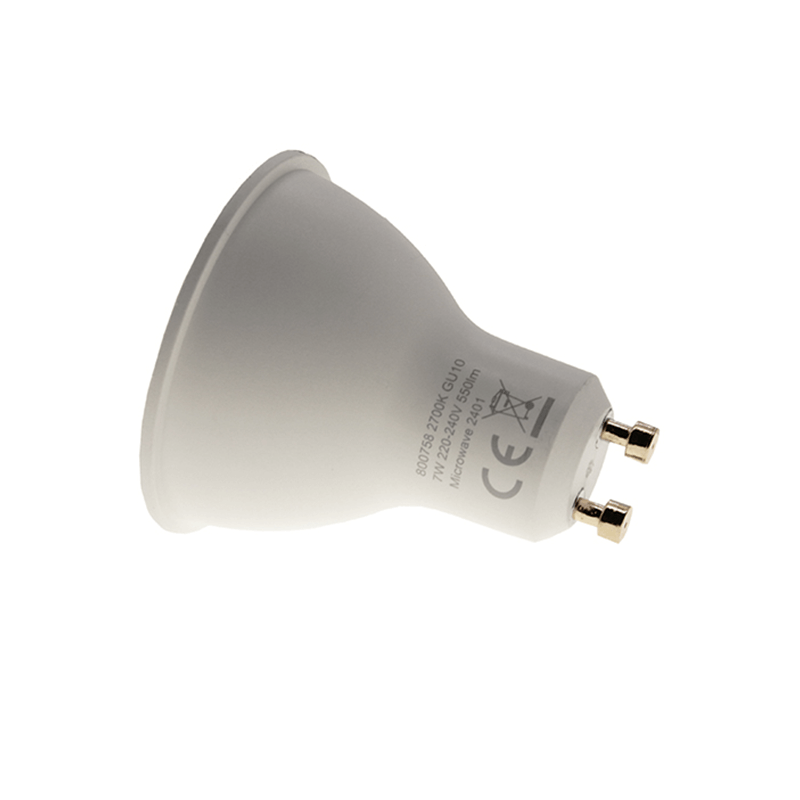 LED GU10 spot met daglichtsensor | 7W | 3000K warm wit | 90&deg;