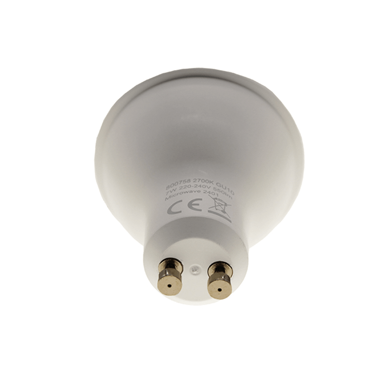 LED GU10 spot met daglichtsensor | 7W | 3000K warm wit | 90&deg;