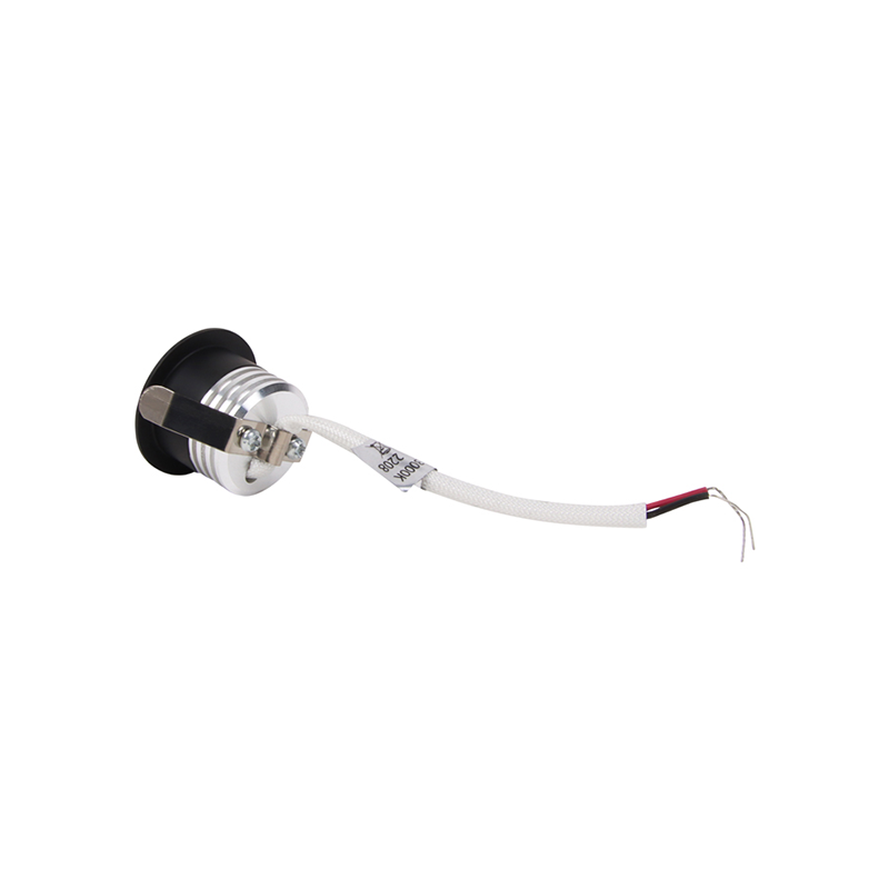 LED inbouwspot 1.5W zwart dimbaar | 60lm | 3000K warm wit IP44
