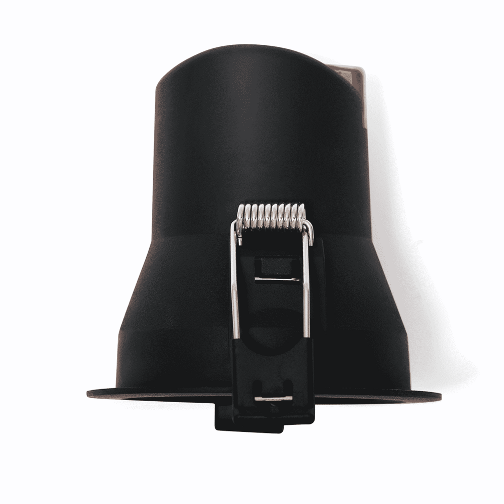 LED inbouwspot 9W zwart dimbaar | 660lm | 3000K warm wit IP44