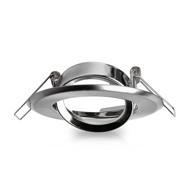 GU10 inbouwarmatuur zilver kantelbaar | Voor 50mm LED spots | IP22