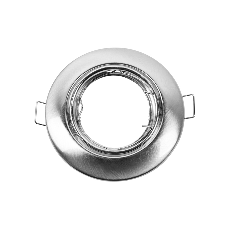 GU10 inbouwarmatuur geborsteld aluminium | Voor 50mm LED spots