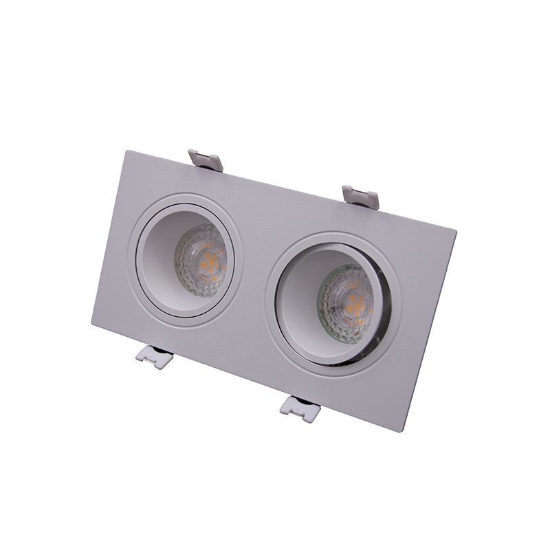 GU10/MR16 armatuur wit 2-lichts | Richtbaar ontwerp | IP22