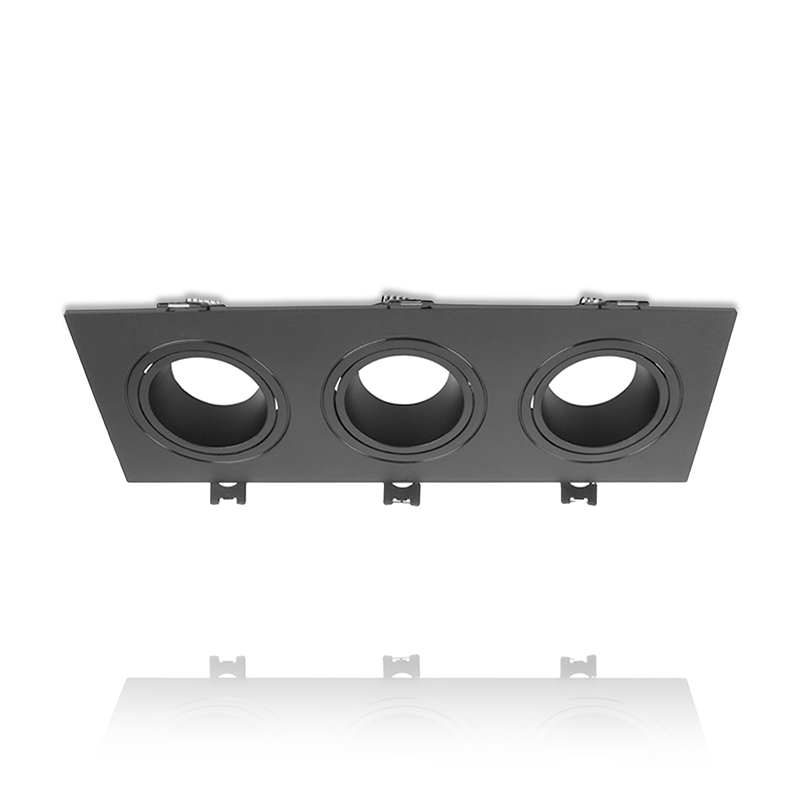 GU10 opbouwspot 3-lichts zwart | Voor GU10/MR16 LED spots