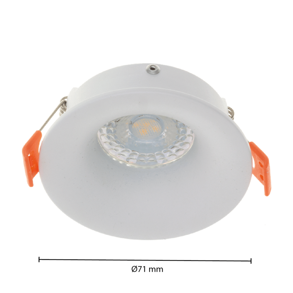 GU10 inbouwarmatuur wit | Voor 50mm LED spots