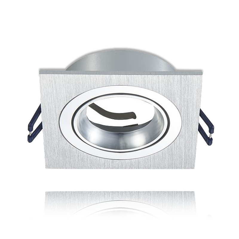 GU10 inbouwarmatuur zilver kantelbaar | Voor 50mm LED spots | IP22