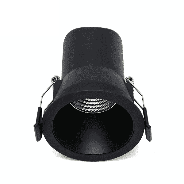 LED inbouwspot 9W zwart dimbaar | 660lm | 3000K warm wit IP44