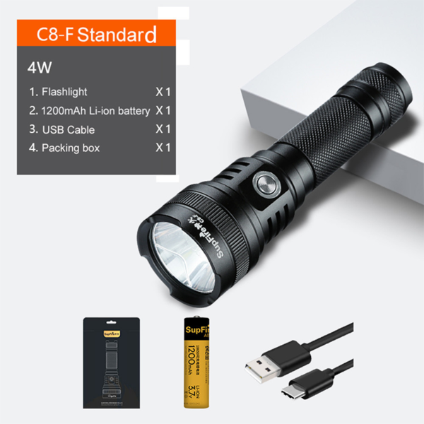 Oplaadbare LED zaklamp 550lm | 4W | IP44