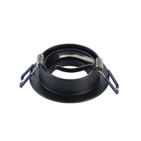 Inbouwspot kantelbaar | &Oslash;69mm | Zwart - voor 50mm LED spots