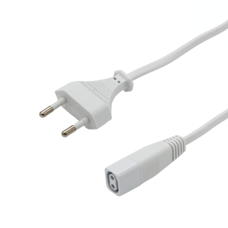 T5 CONNECTION CABLE | 200CM | white | connector + euro plug