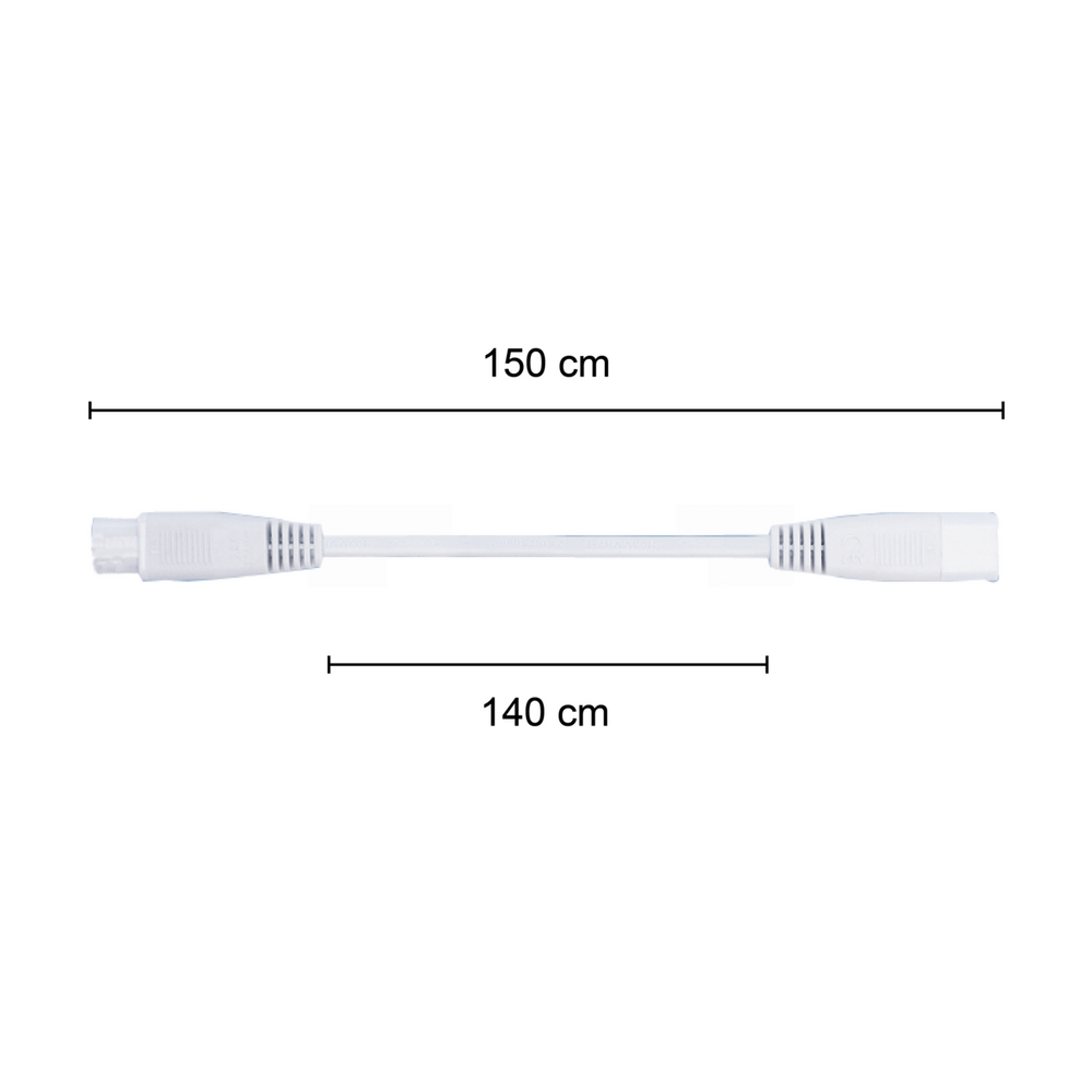 T5 Connector Cable | 150cm | Male/Female Connector | White
