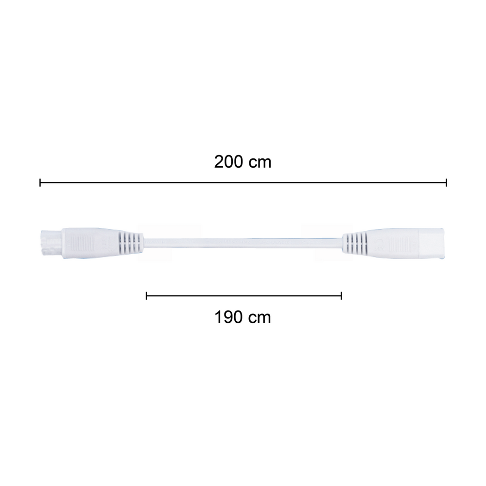 T5 COUPLING CABLE | 200CM | White | Rubber