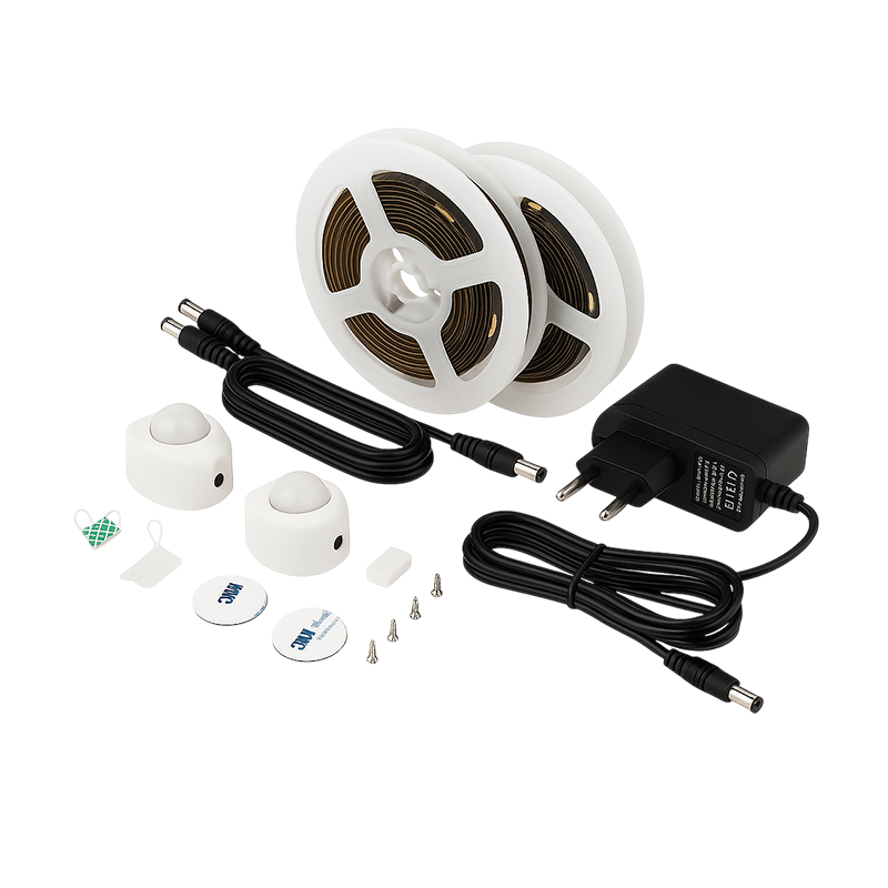 LED bed lighting 12V 3W/m 3000K with motion sensor | 2 meter | Dimmable | IP65