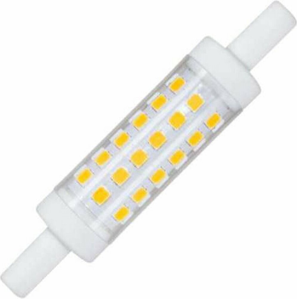 R7s LED Lampe 78mm 5W 4000K Dimmbar | Schlankes Modell | Kaltwei&szlig;