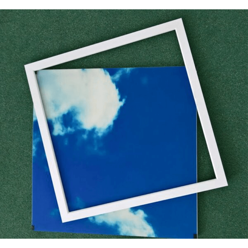 Inbouwframe met lifter voor led paneel | 60x60cm | Wit