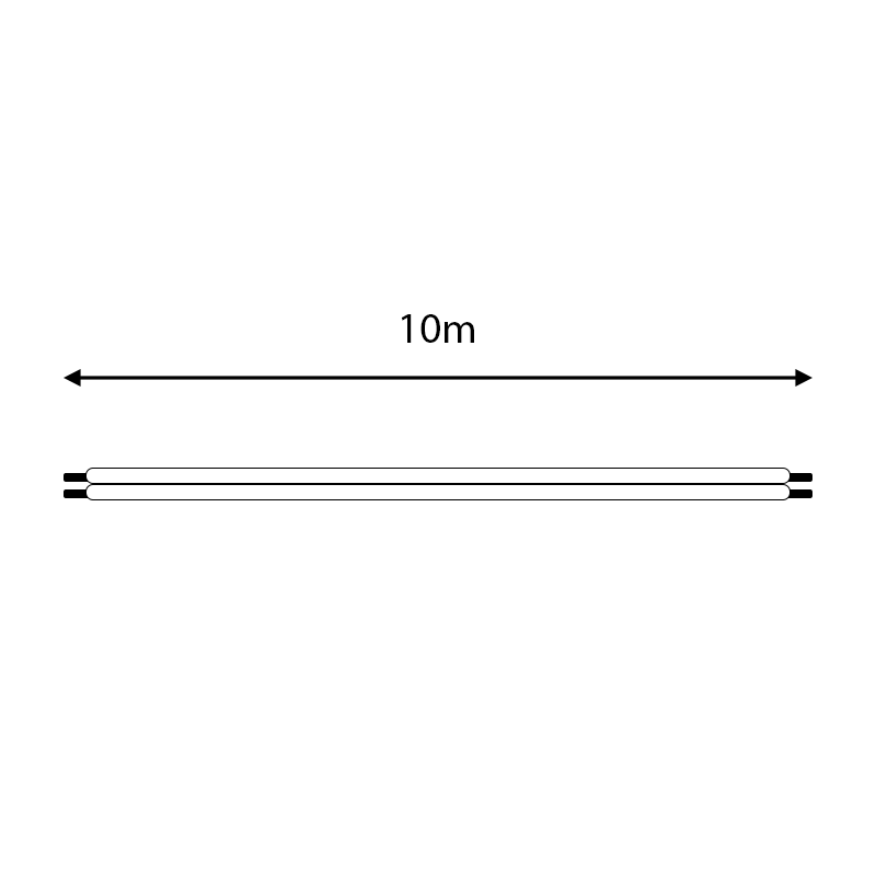 Ledstrip kabel | 2-aderig | 10M