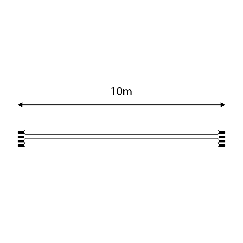 Ledstrip kabel | 5-aderig | 10M