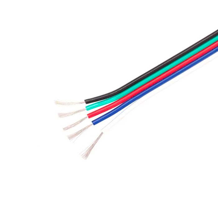 Ledstrip kabel | 5-aderig | 10M