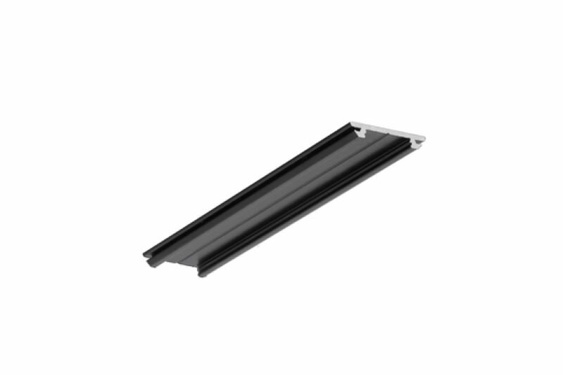 Ledstrip opbouwprofiel rond tot 12mm | 2M | Zwart