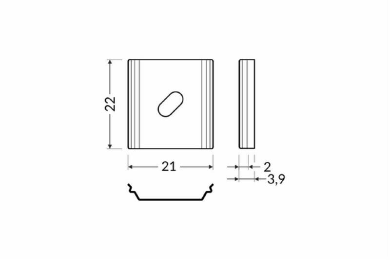 Bevestigingsclip tbv opbouwprofiel rond tot 12mm | 20 stuks