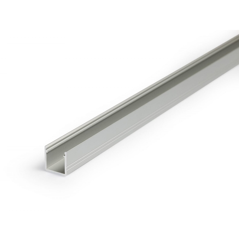 Ledstrip opbouwprofiel vierkant tot 10mm | 2M | Zilver