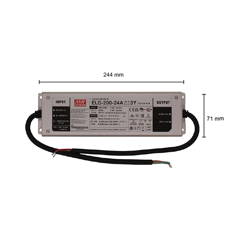 Led driver | 24V | 200W | IP65 | Meanwell