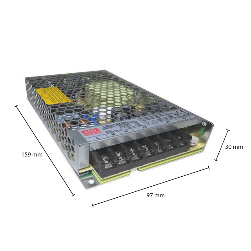 Led driver | 24V | 150W | IP20 | Meanwell