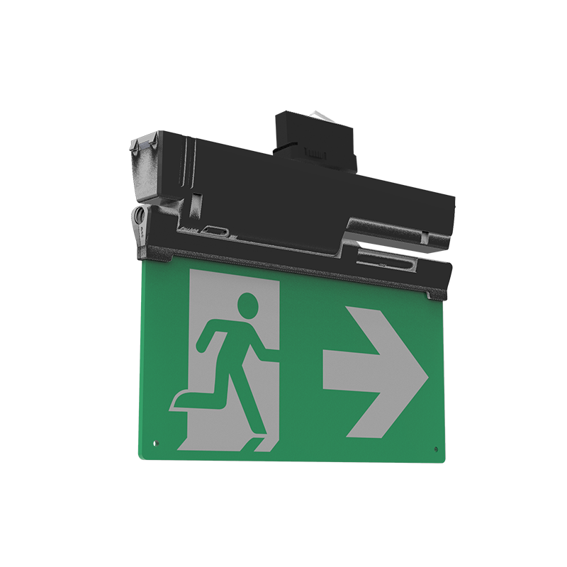 3-fase rail noodverlichting | Incl plaatjes | Zwart