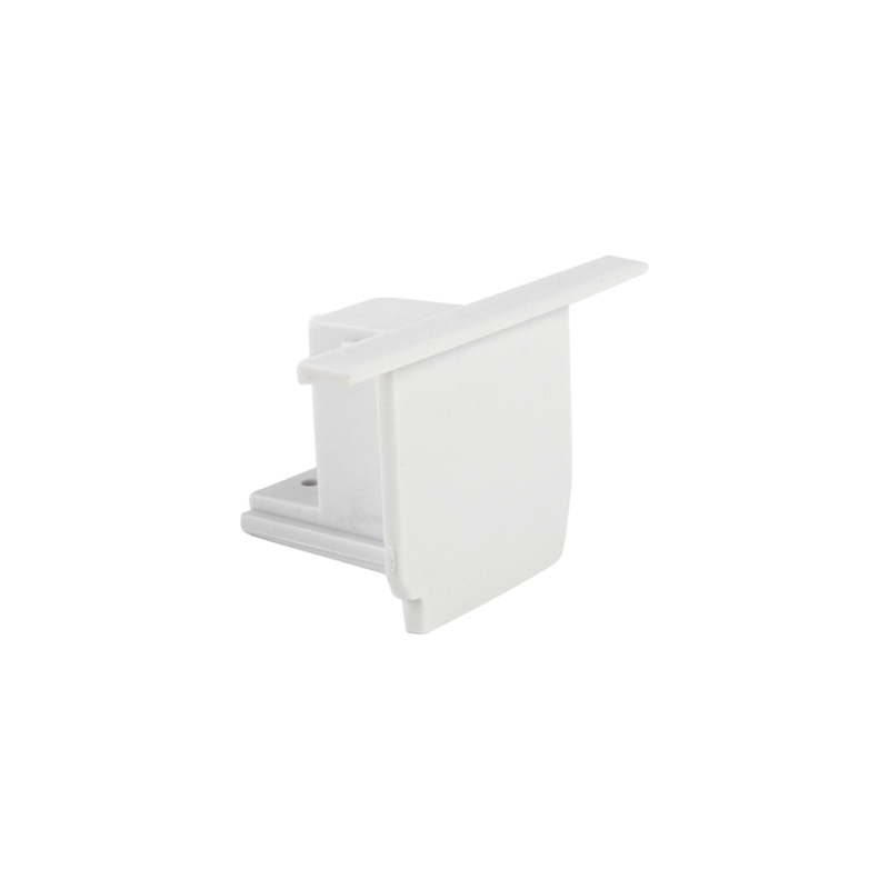 3-fase inbouwrail eindkap | Wit