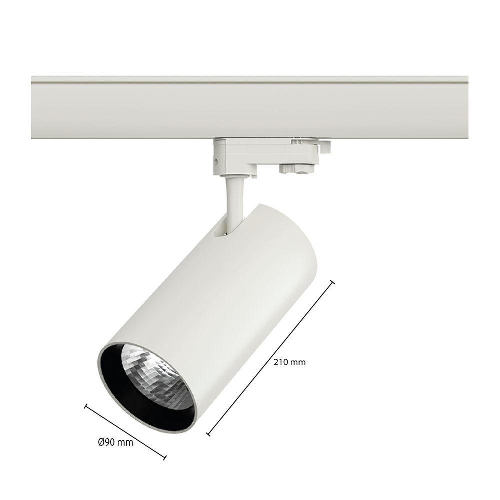 3-fase railspot 30W | 4000K | Wit