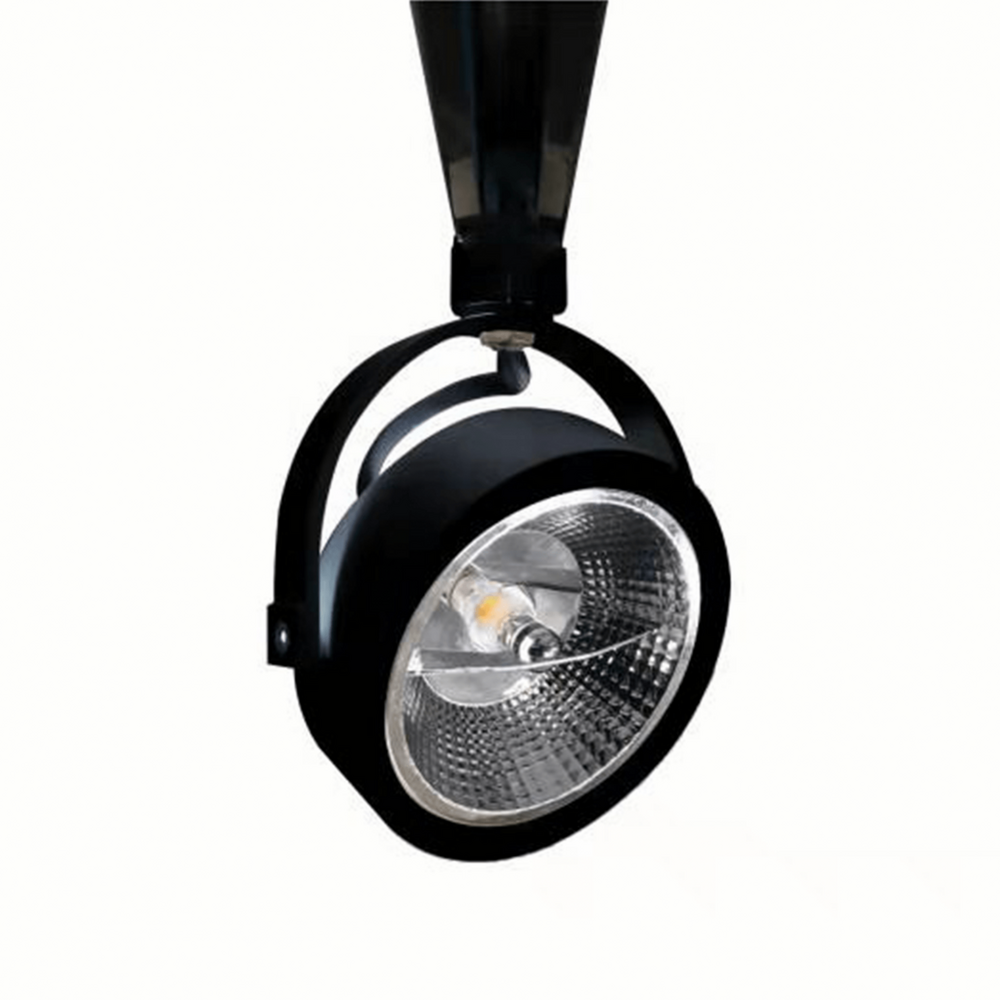 3-fase railarmatuur | AR111 met GU10 fitting | Zwart