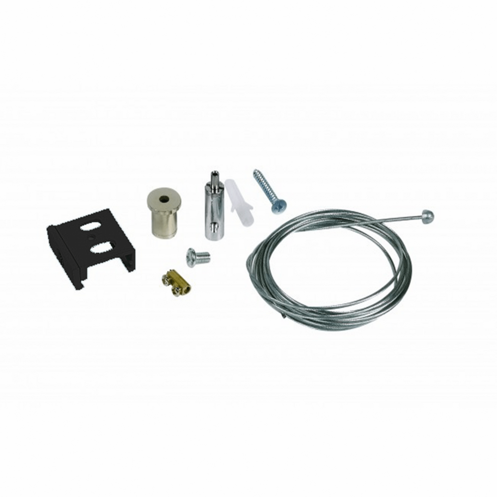 3-fase rail pendelset | 1,5 meter | Zwart