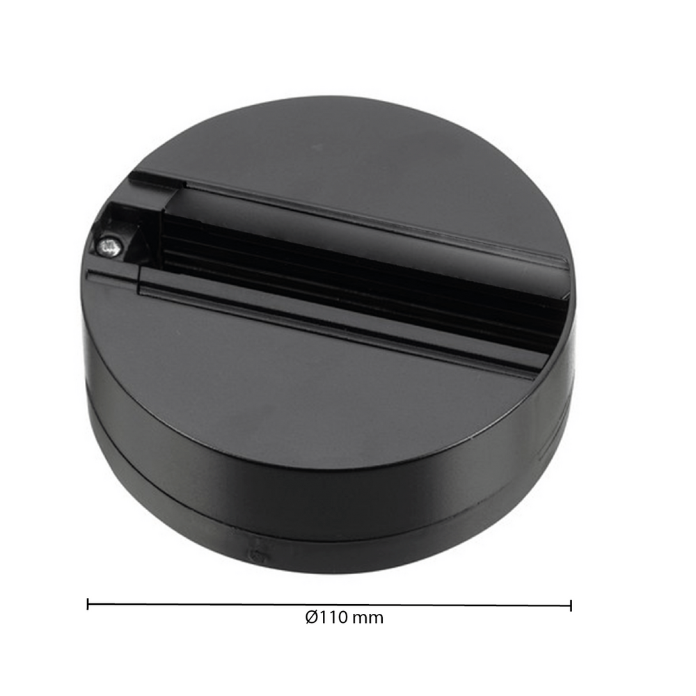 3-fase rail monopoint | Zwart