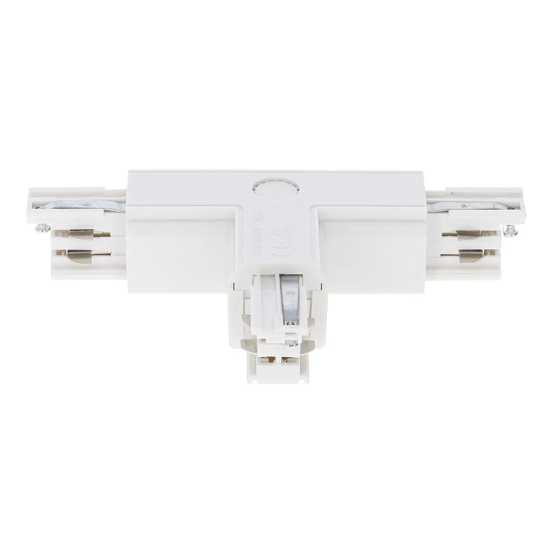 3-fase rail T-connector | Rechts-1 | Wit