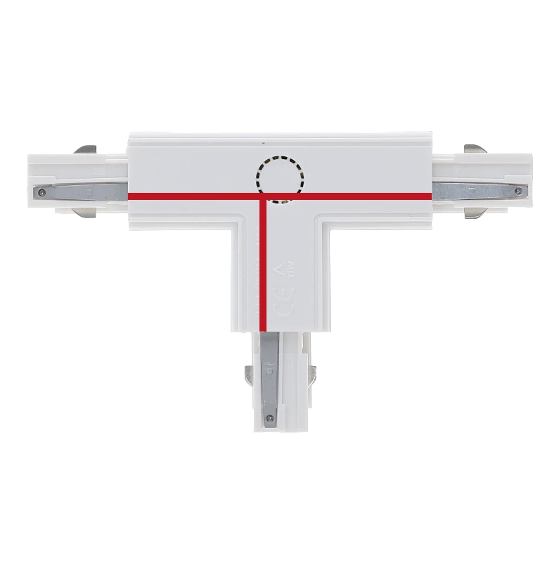 3-fase rail T-connector | Links-1 | Wit