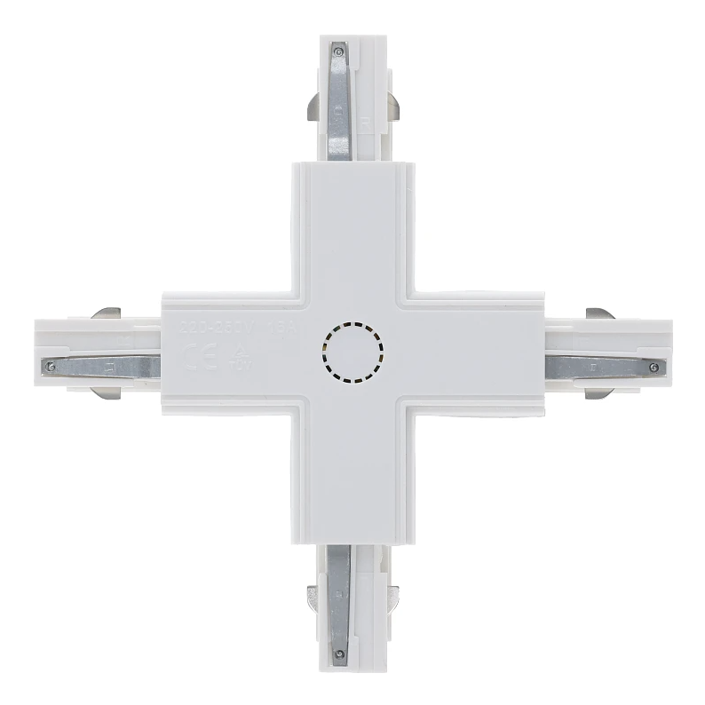 3-fase rail X-connector | Wit