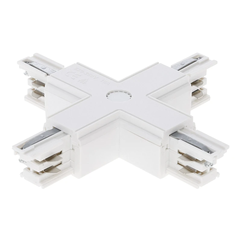 3-fase rail X-connector | Wit